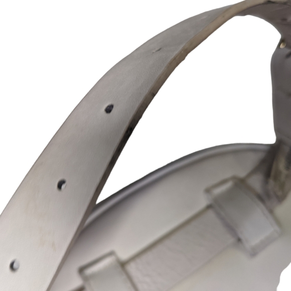 Women's White Quilted Chevron Faux Leather Fanny Pack Belt Bag🤍 - Picture 5 of 8